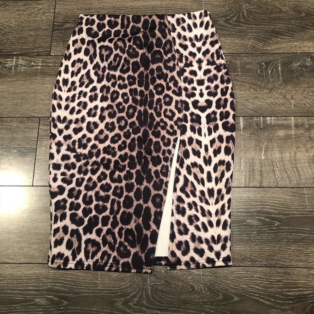 ASOS leopard print skirt
